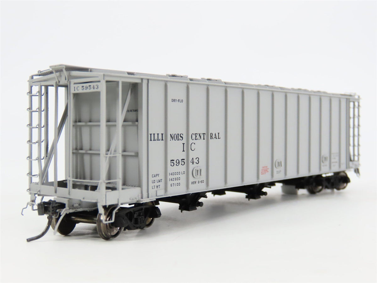 HO Scale Tangent 12012-03 IC Illinois Central Dry Flo Covered Hopper #59543