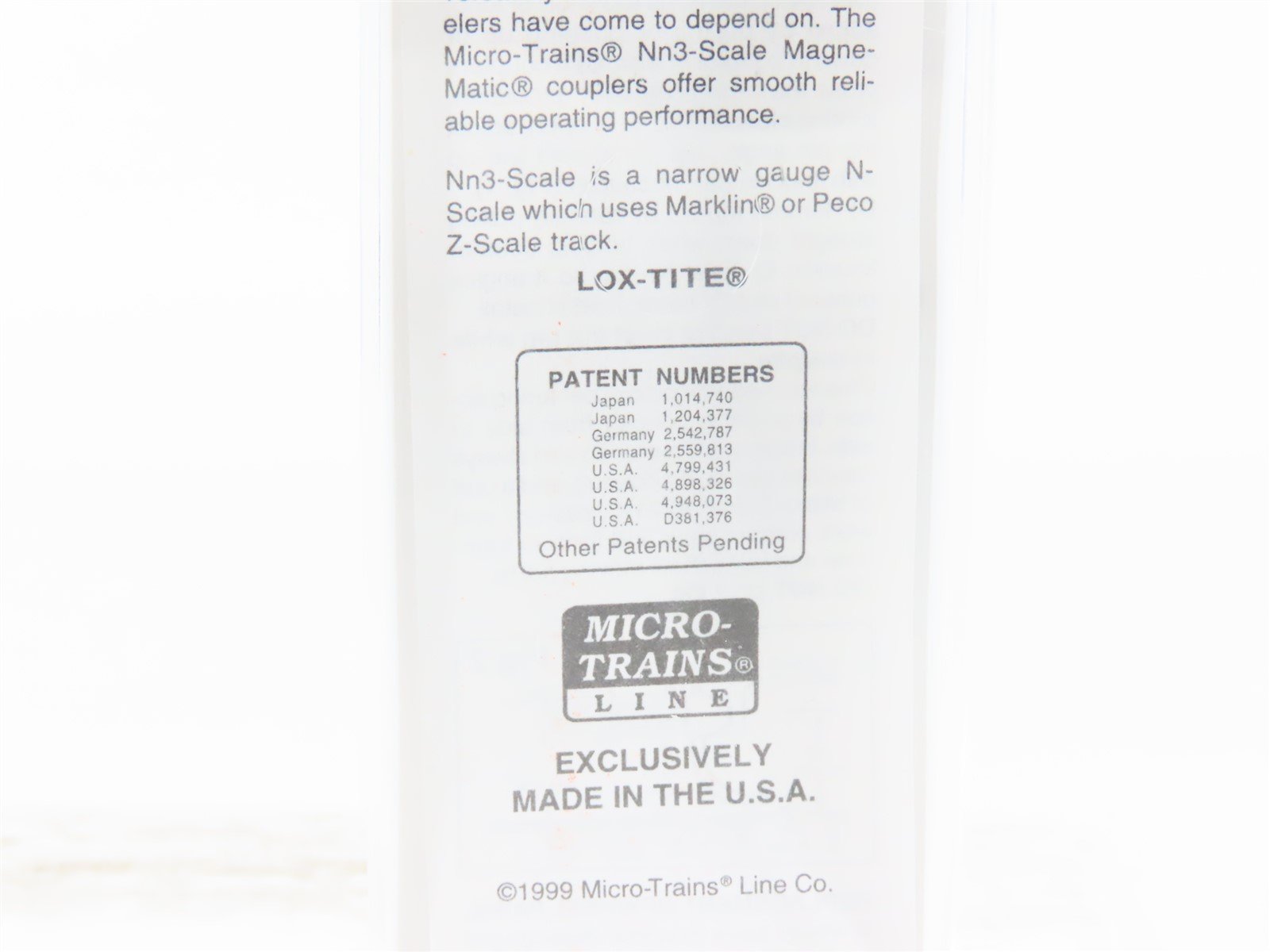 Nn3 Scale Micro-Trains MTL 15104 F&CC 