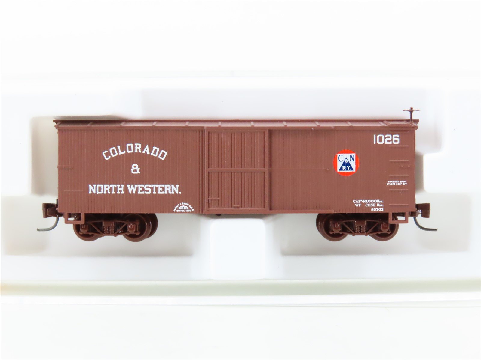 Nn3 Scale Micro-Trains MTL 15108 CNRY Colorado & North Western 30' Box Car #1026