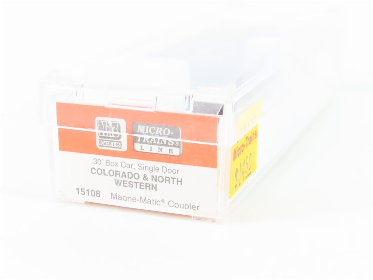 Nn3 Scale Micro-Trains MTL 15108 CNRY Colorado &amp; North Western 30&#39; Box Car #1026