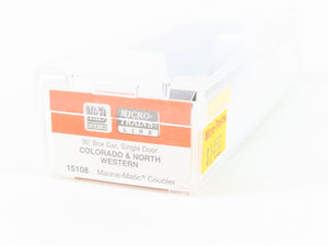 Nn3 Scale Micro-Trains MTL 15108 CNRY Colorado & North Western 30' Box Car #1026