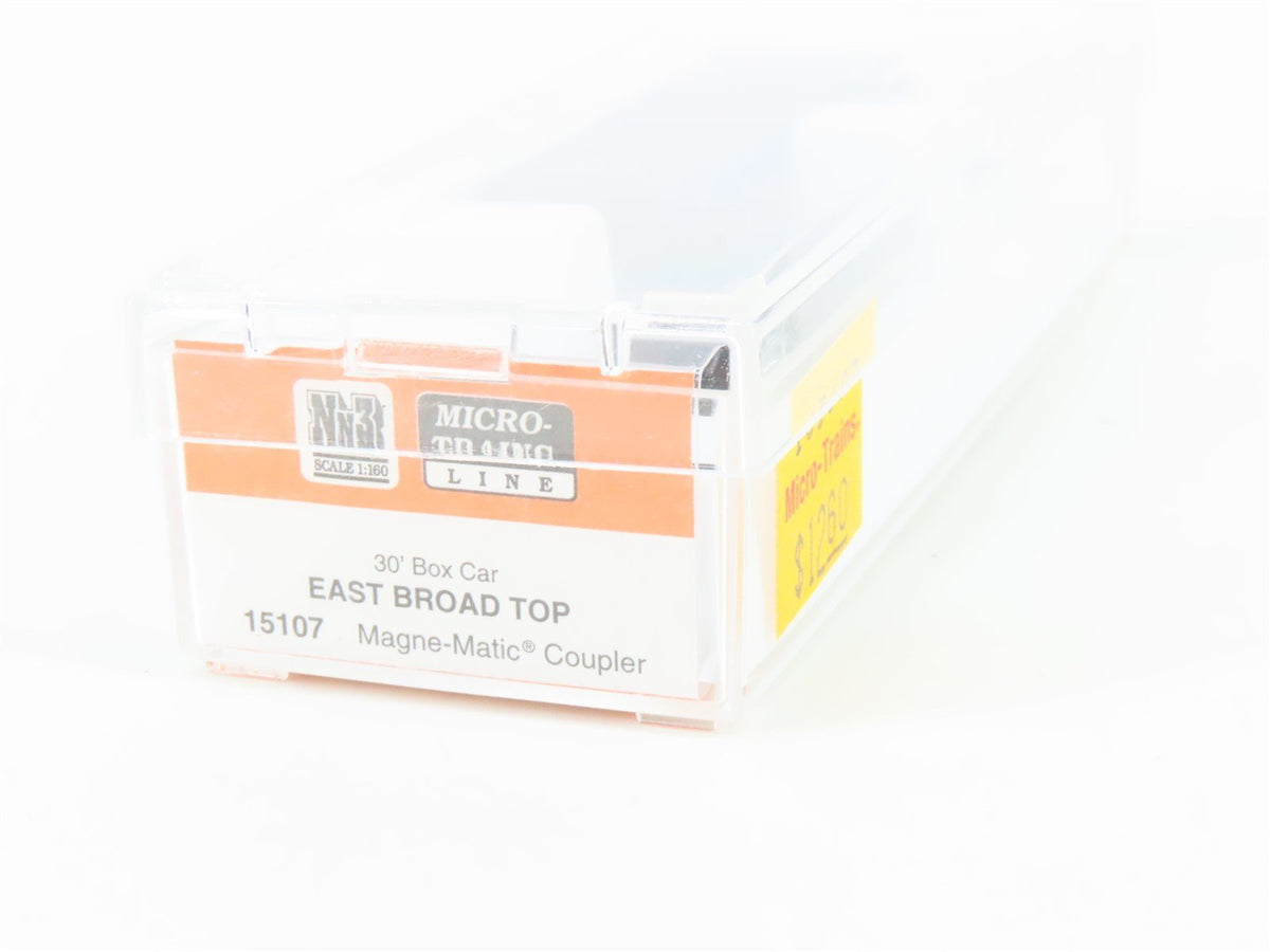 Nn3 Scale Micro-Trains MTL 15107 EBT East Broad Top 30&#39; Wood Box Car #154