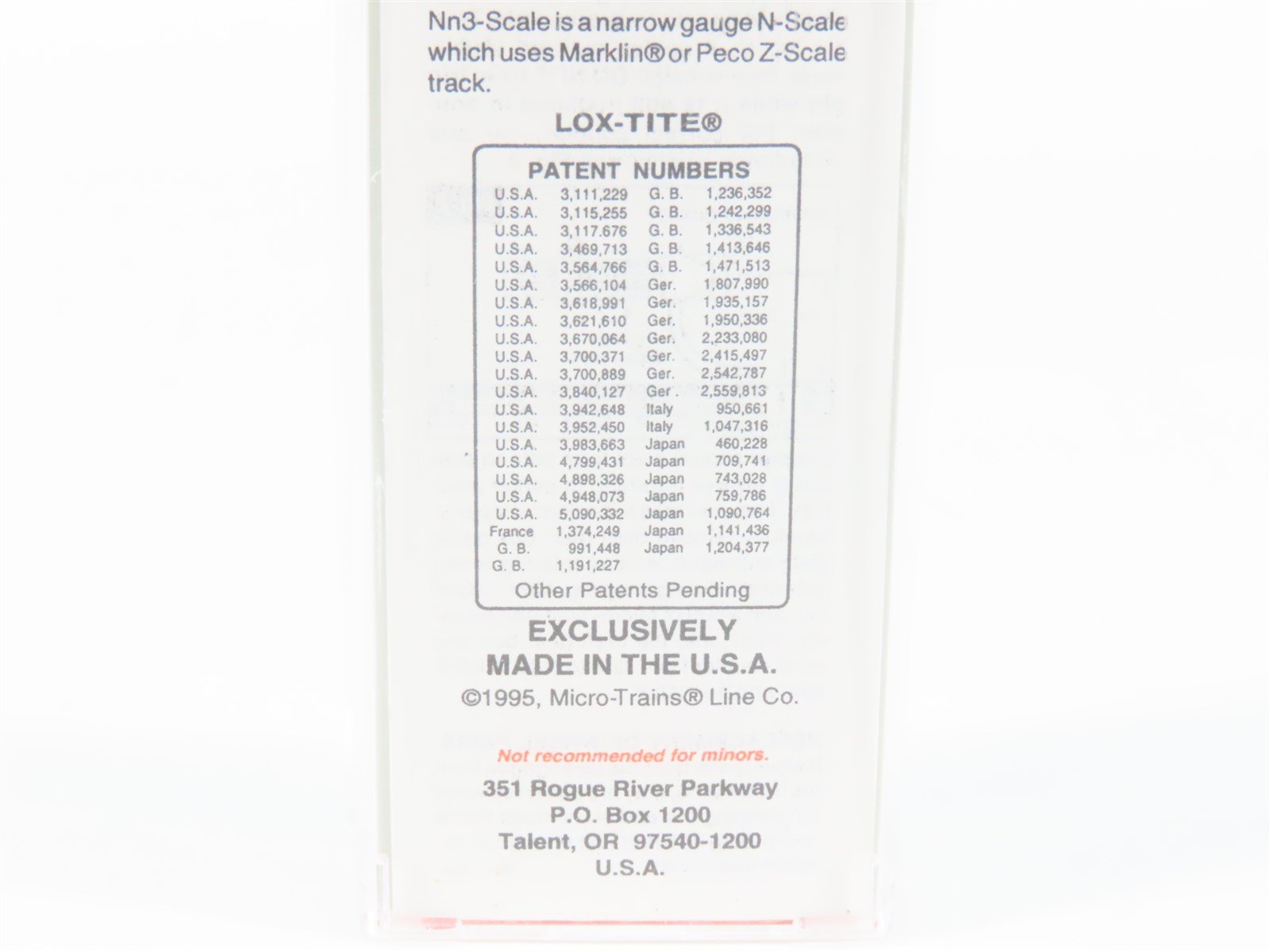 Nn3 Micro-Trains MTL 15501 RGS Rio Grande Southern Offset Cupola Caboose #0404