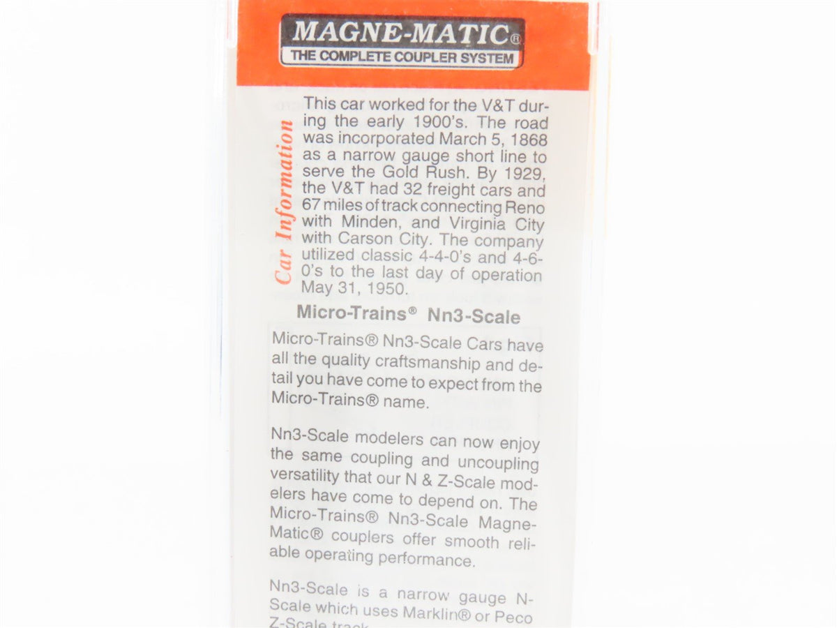 Nn3 Scale Micro-Trains MTL 15109 V&amp;TRR Virginia &amp; Truckee 30&#39; Box Car #1013