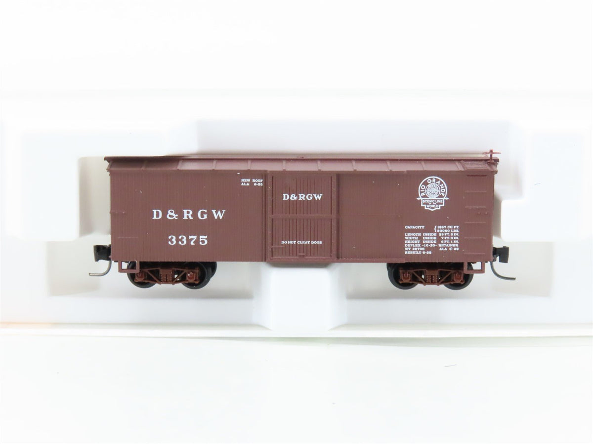 Nn3 Scale Micro-Trains MTL 15101 D&amp;RGW Rio Grande 30&#39; Wood Box Car #3375