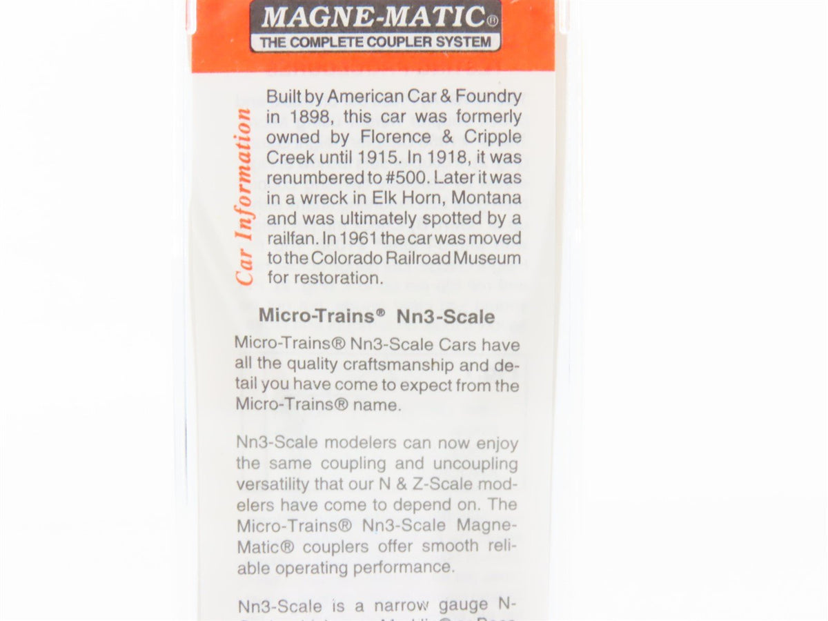 Nn3 Scale Micro-Trains MTL 15110 MSRY Montana Southern 30&#39; Wood Box Car #500