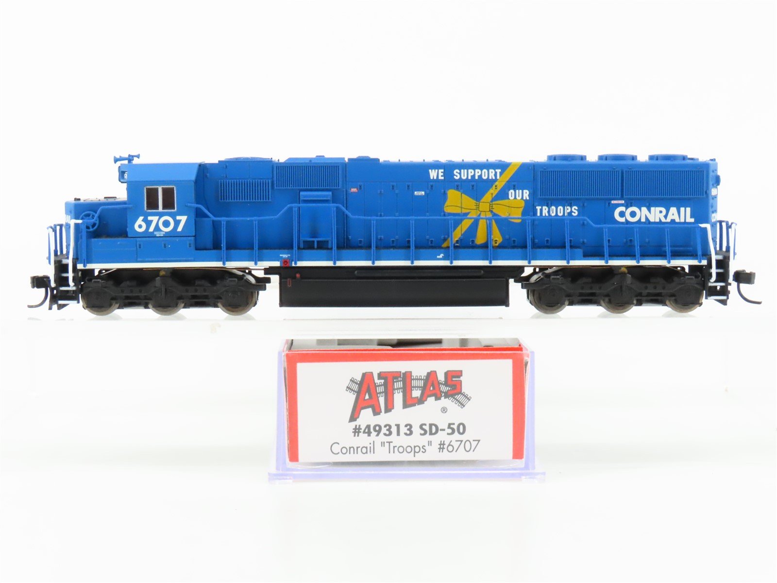 N Scale Atlas 49313 CR Conrail "Troops" EMD SD50 Diesel #6707 - DCC Ready