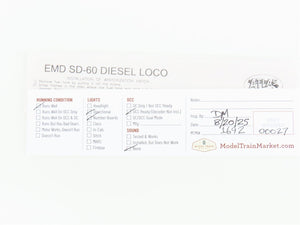 N Scale Atlas 49034 CR Conrail EMD SD60 Diesel Locomotive #6848 - DCC Ready