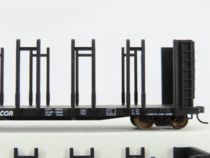 HO Walthers Goldine 932-23159 WC Wisconsin Central Pulpwood Flat Car 2 Pack