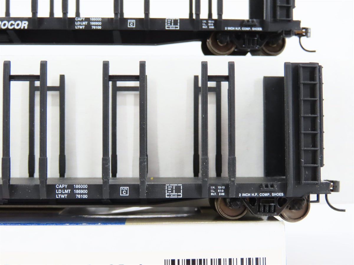HO Walthers Goldine 932-23159 WC Wisconsin Central Pulpwood Flat Car 2 Pack