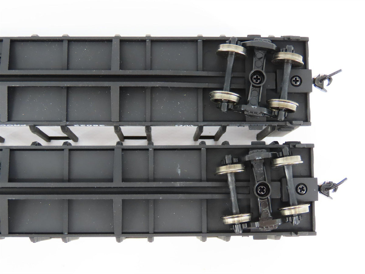 HO Walthers Goldine 932-23159 WC Wisconsin Central Pulpwood Flat Car 2 Pack
