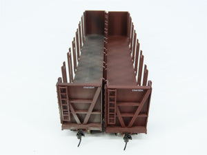 HO Walthers Goldline 932-23157 CN Pulpwood Flat Car 2 Pack Custom Weathered