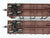 HO Walthers Goldline 932-23157 CN Pulpwood Flat Car 2 Pack Custom Weathered