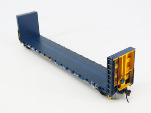 HO Scale Walthers Proto 920-104312 ONT Ontario Northland Bulkhead Flatcar #4539