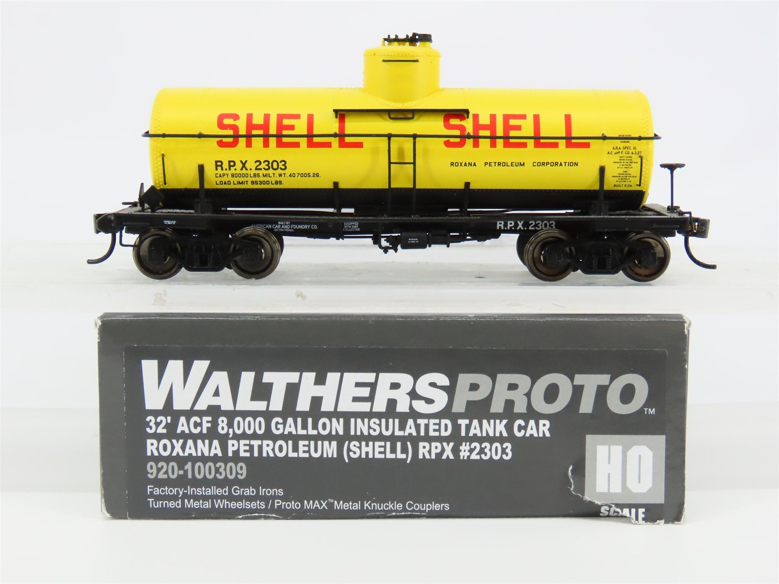 HO Scale Walthers Proto 920-100309 RPX Shell 32' ACF Single Dome Tank Car #2303