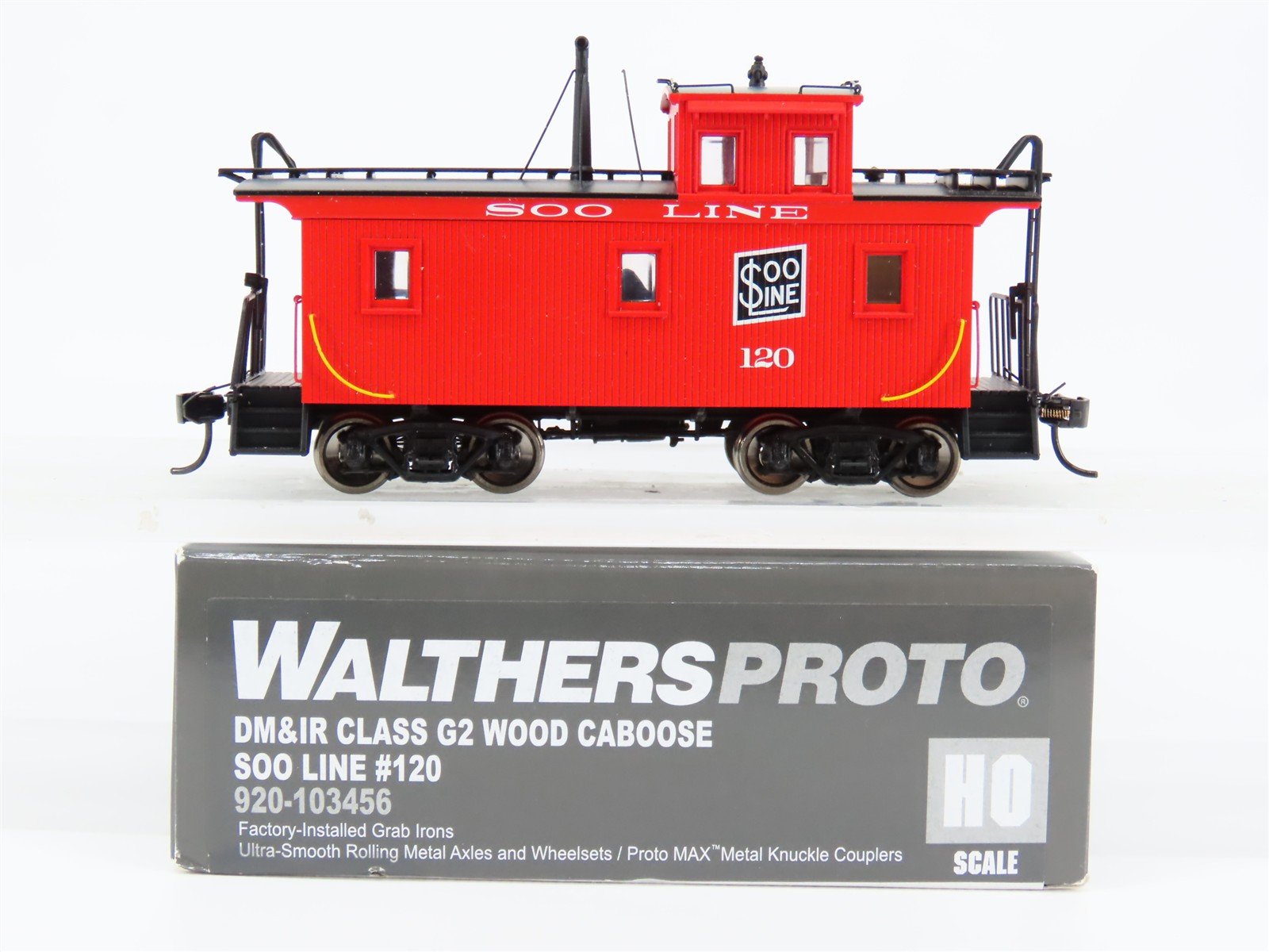HO Scale Walthers Proto 920-103456 SOO Line Wood Caboose #120