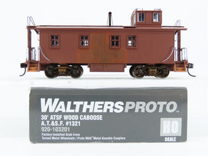 HO Scale Walthers Proto 920-103201 30' ATSF Wood Caboose #1321