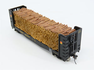 HO Scale Athearn 81482 CSX CSXT 40' Pulpwood Flat Car #403844 With Load
