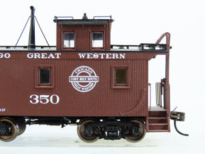 HO Scale Walthers Platinum 932-7685 CGW Chicago Great Western Wood Caboose #350