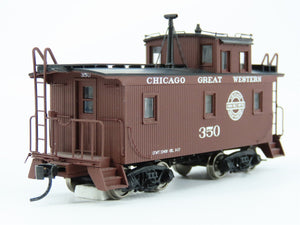 HO Scale Walthers Platinum 932-7685 CGW Chicago Great Western Wood Caboose #350