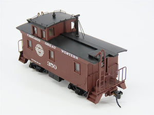 HO Scale Walthers Platinum 932-7685 CGW Chicago Great Western Wood Caboose #350