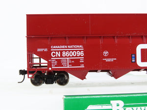 HO Scale Bowser 41959 CN Canadien National 70T Offset Woodchip Gondola #860096