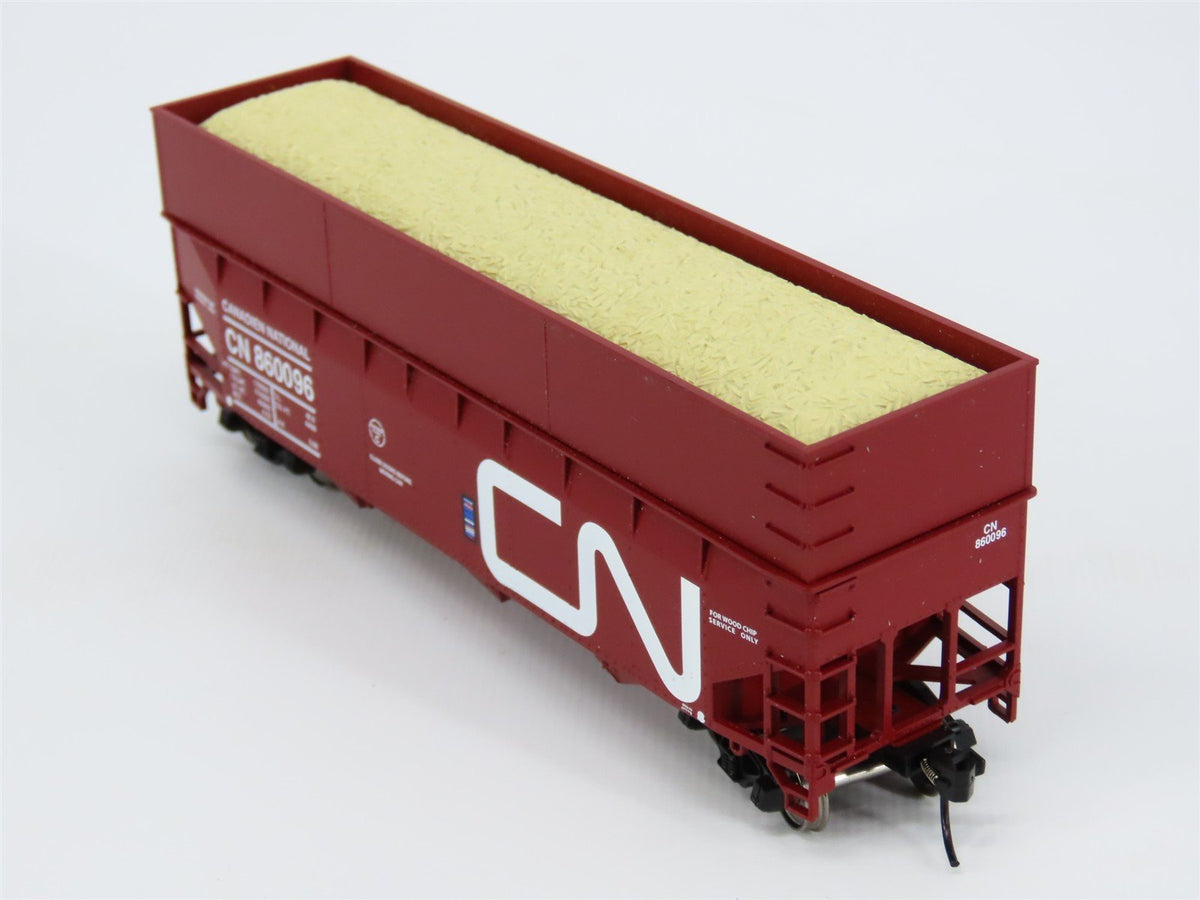 HO Scale Bowser 41959 CN Canadien National 70T Offset Woodchip Gondola #860096