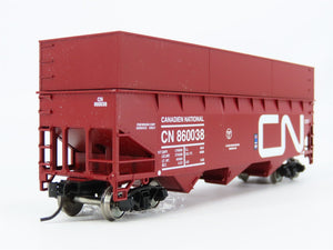 HO Scale Bowser 41958 CN Canadien National 70T Offset Wood Chip Gondola #860038