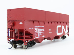 HO Scale Bowser 41958 CN Canadien National 70T Offset Wood Chip Gondola #860038