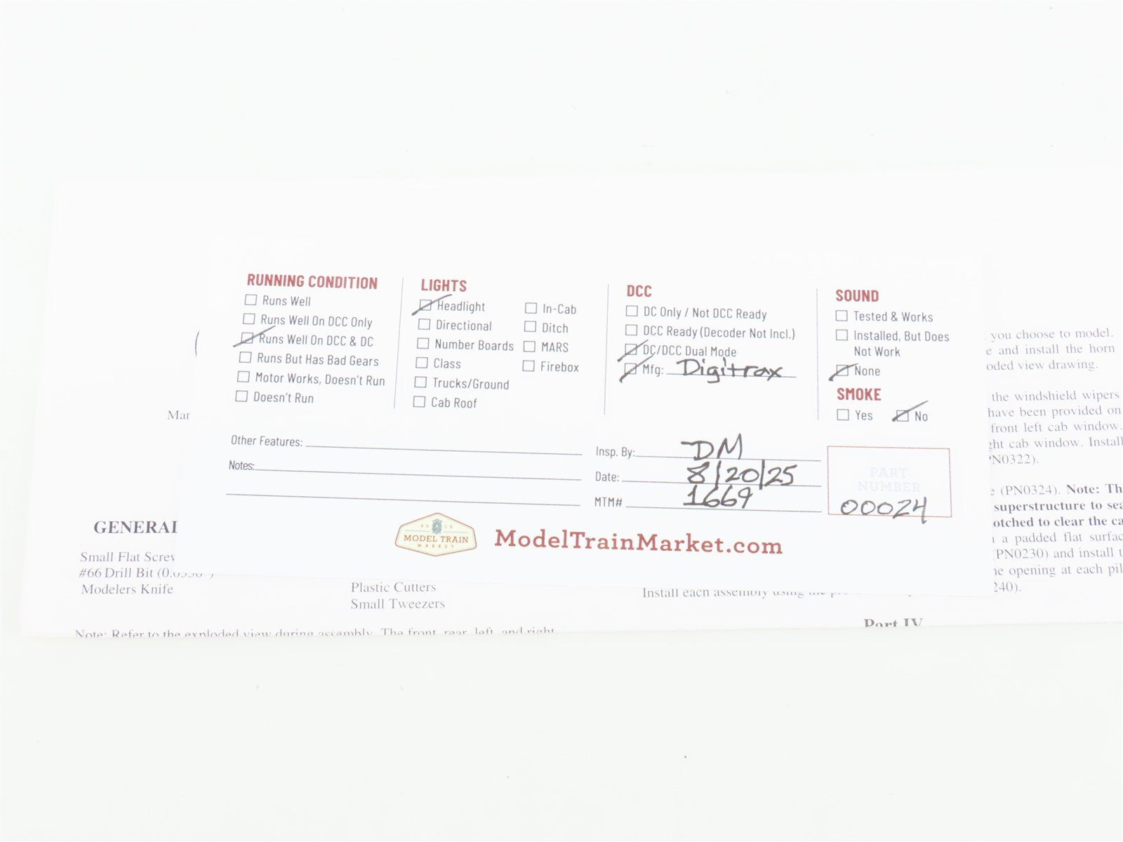 HO Scale Stewart 4816 SOO Line Baldwin DS-4-4-1000 Diesel #312 w/ DCC