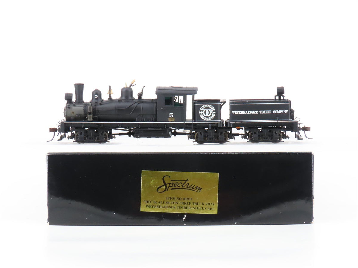 HO Scale Bachmann Spectrum 81905 Weyerhaeuser Timber 3-Truck Shay Steam #5 w/DCC