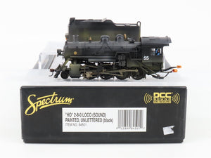 HO Bachmann Spectrum 84501 Unlettered 2-8-0 Steam #55 - Weathered w/ DCC & Sound