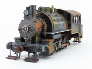HO Bachmann Spectrum 81808 Colorado Mining 0-6-0ST Steam #1 - Weathered w/ DCC
