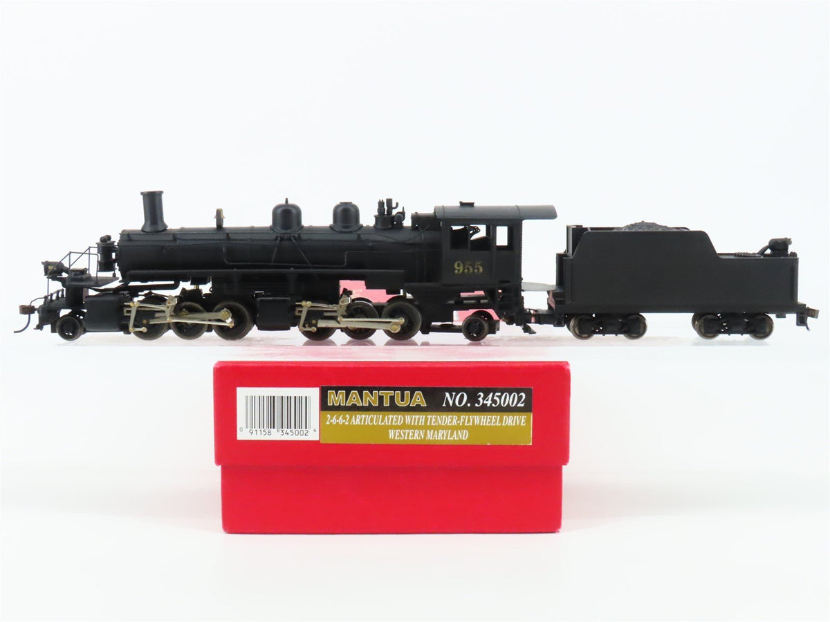 HO Mantua 345002 Unlettered 2-6-6-2 Articulated Steam #955 - Weathered w/ DCC