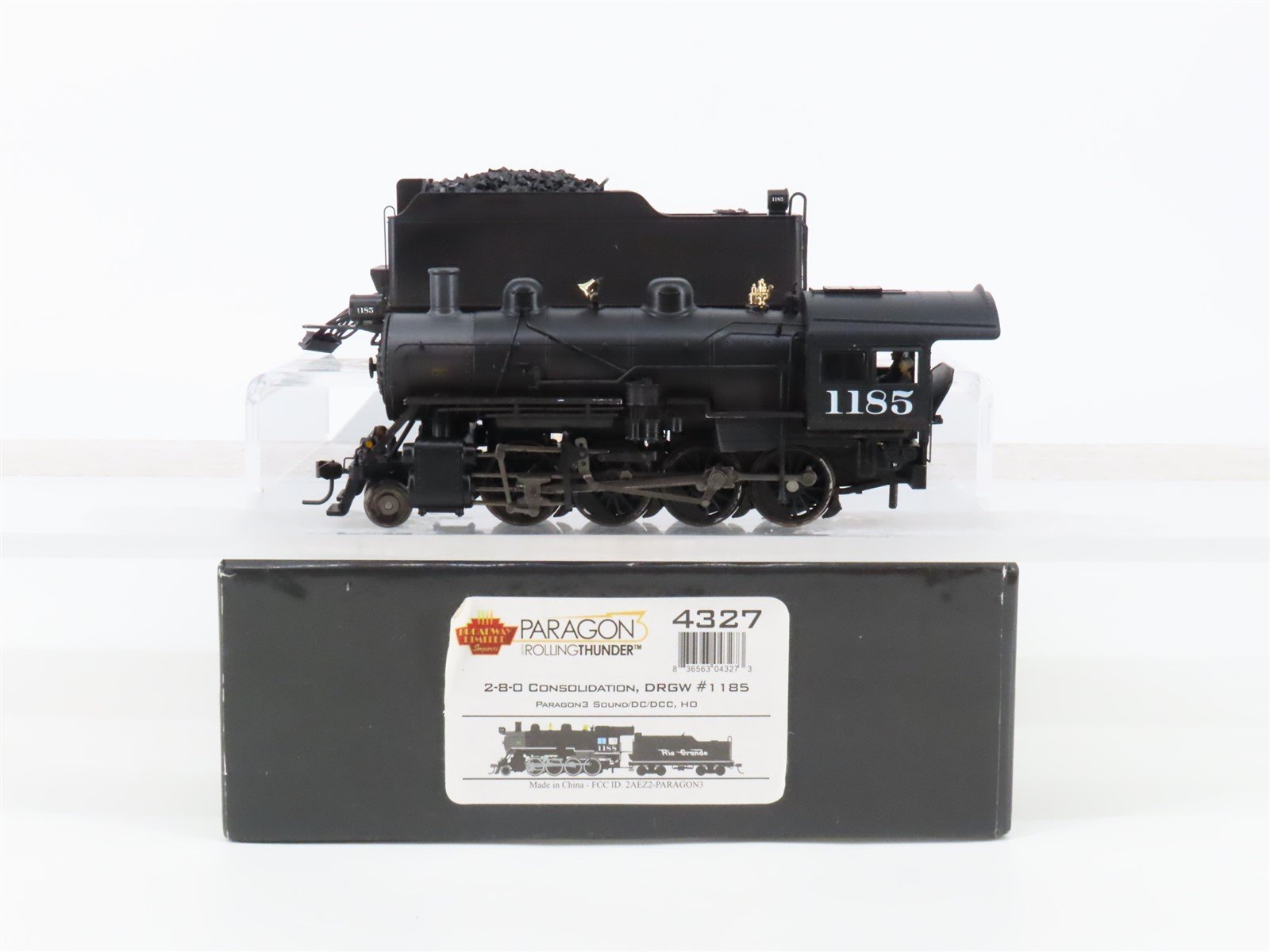 HO Broadway Limited BLI 4327 Unlettered 2-8-0 Steam #1185 - Weathered - Paragon3