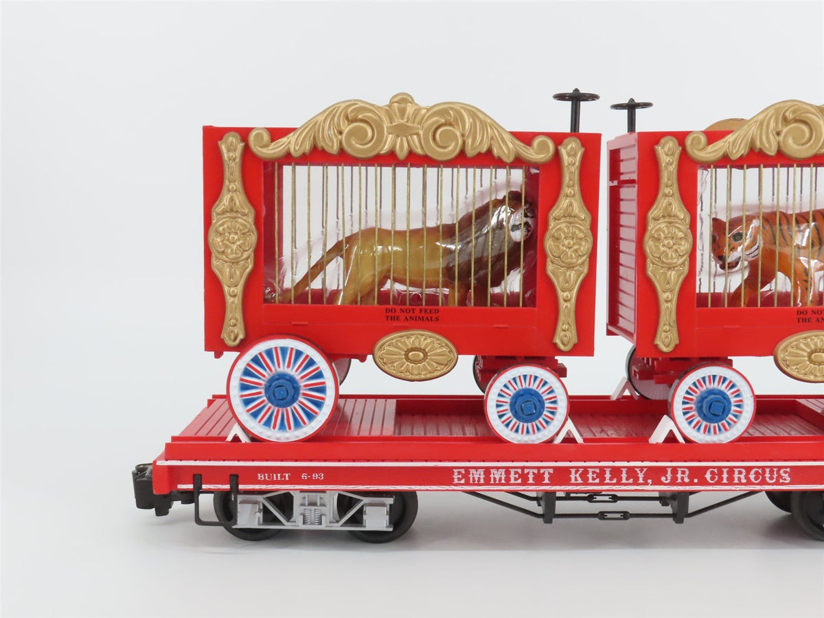 G Bachmann Big Haulers 98371 EKJX Emmett Kelly Jr. Circus Flat Car #162 w/ Cages