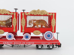 G Bachmann Big Haulers 98371 EKJX Emmett Kelly Jr. Circus Flat Car #162 w/ Cages