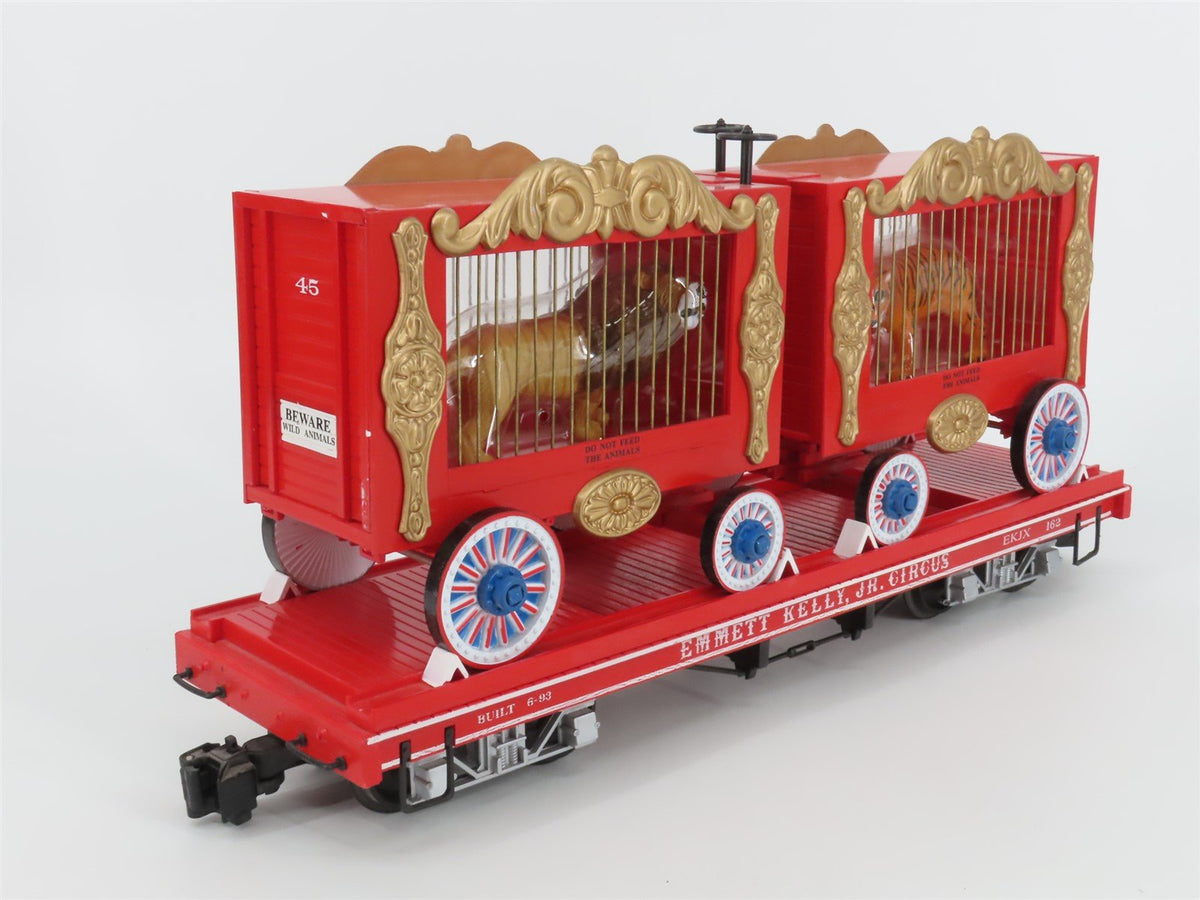 G Bachmann Big Haulers 98371 EKJX Emmett Kelly Jr. Circus Flat Car #162 w/ Cages
