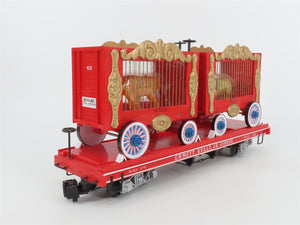 G Bachmann Big Haulers 98371 EKJX Emmett Kelly Jr. Circus Flat Car #162 w/ Cages