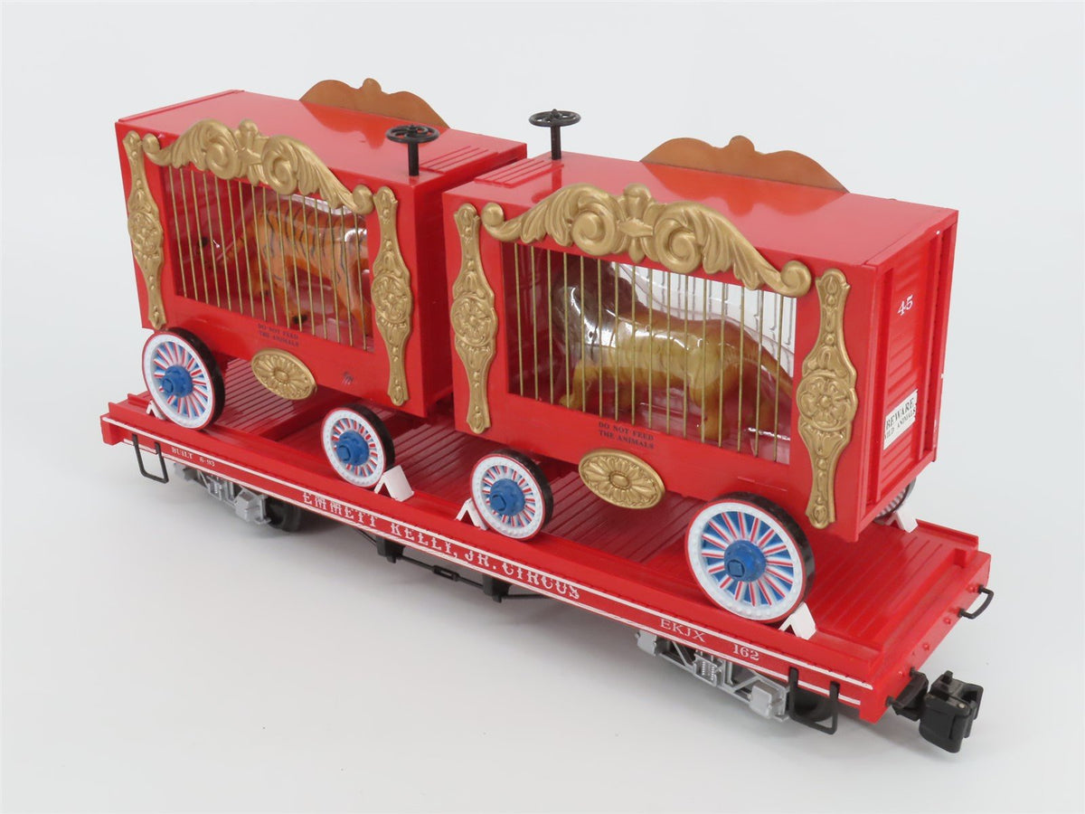 G Bachmann Big Haulers 98371 EKJX Emmett Kelly Jr. Circus Flat Car #162 w/ Cages