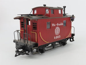 G Scale LGB 4065 D&RGW Rio Grande Center Cupola Wood Caboose #4065