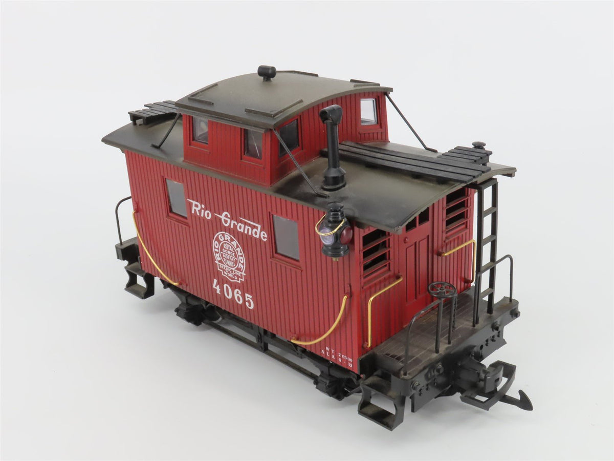 G Scale LGB 4065 D&amp;RGW Rio Grande Center Cupola Wood Caboose #4065