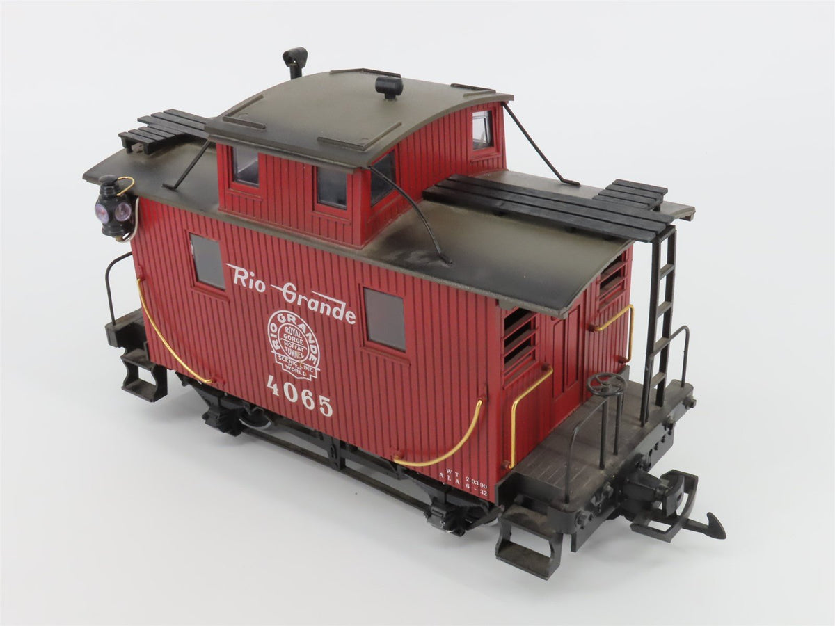 G Scale LGB 4065 D&amp;RGW Rio Grande Center Cupola Wood Caboose #4065