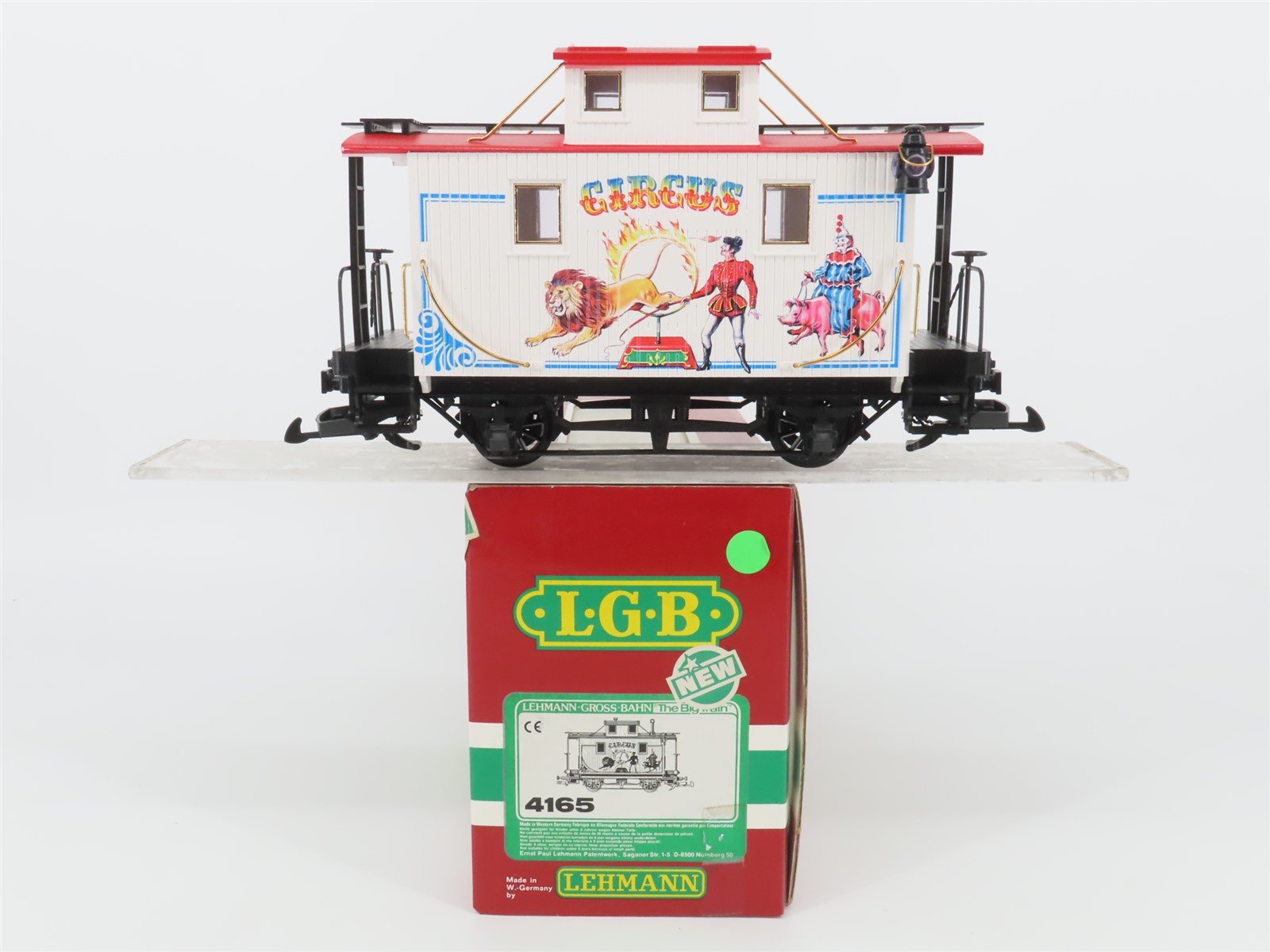 G Scale LGB 4165 Circus Center Cupola Wood Caboose