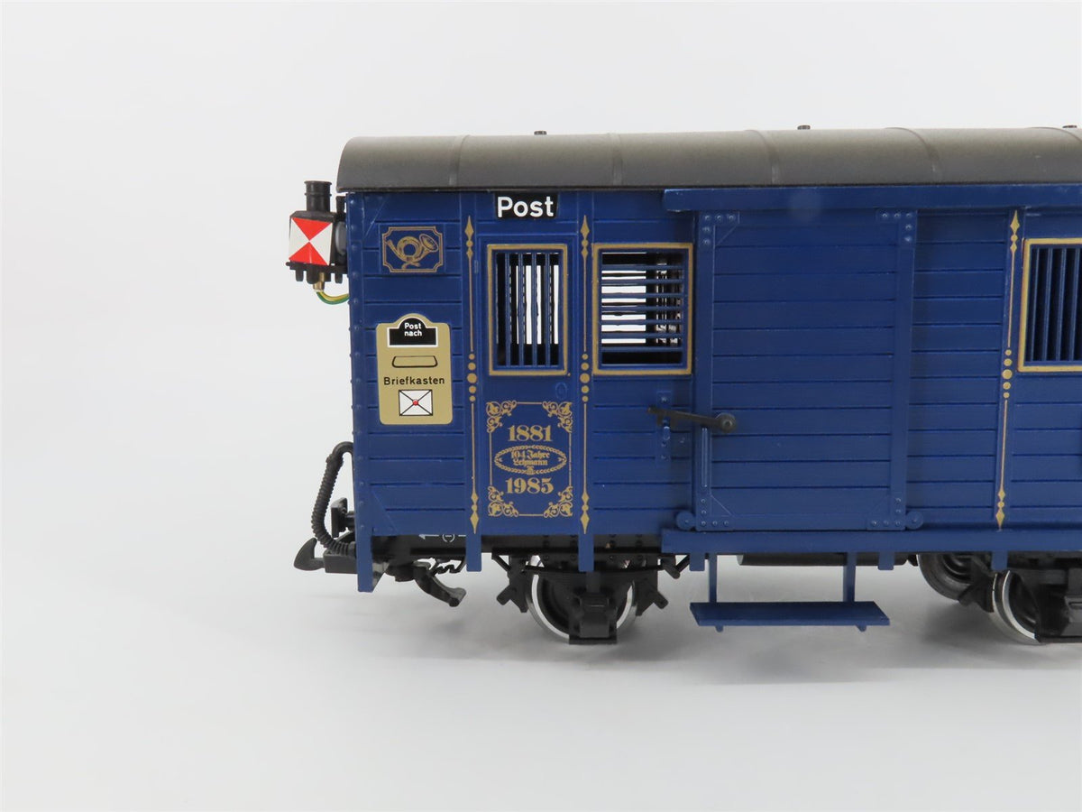 G Scale LGB 1985 Anniversary Post/Mail Passenger Car w/ Lighting
