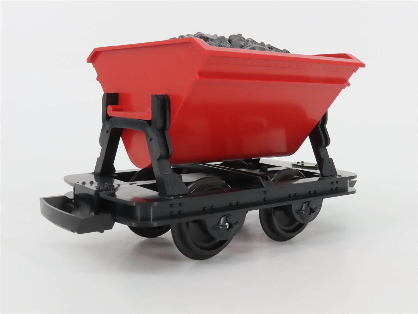 G Scale LGB 42430 Red Tipple Dump Car w/ Coal Load