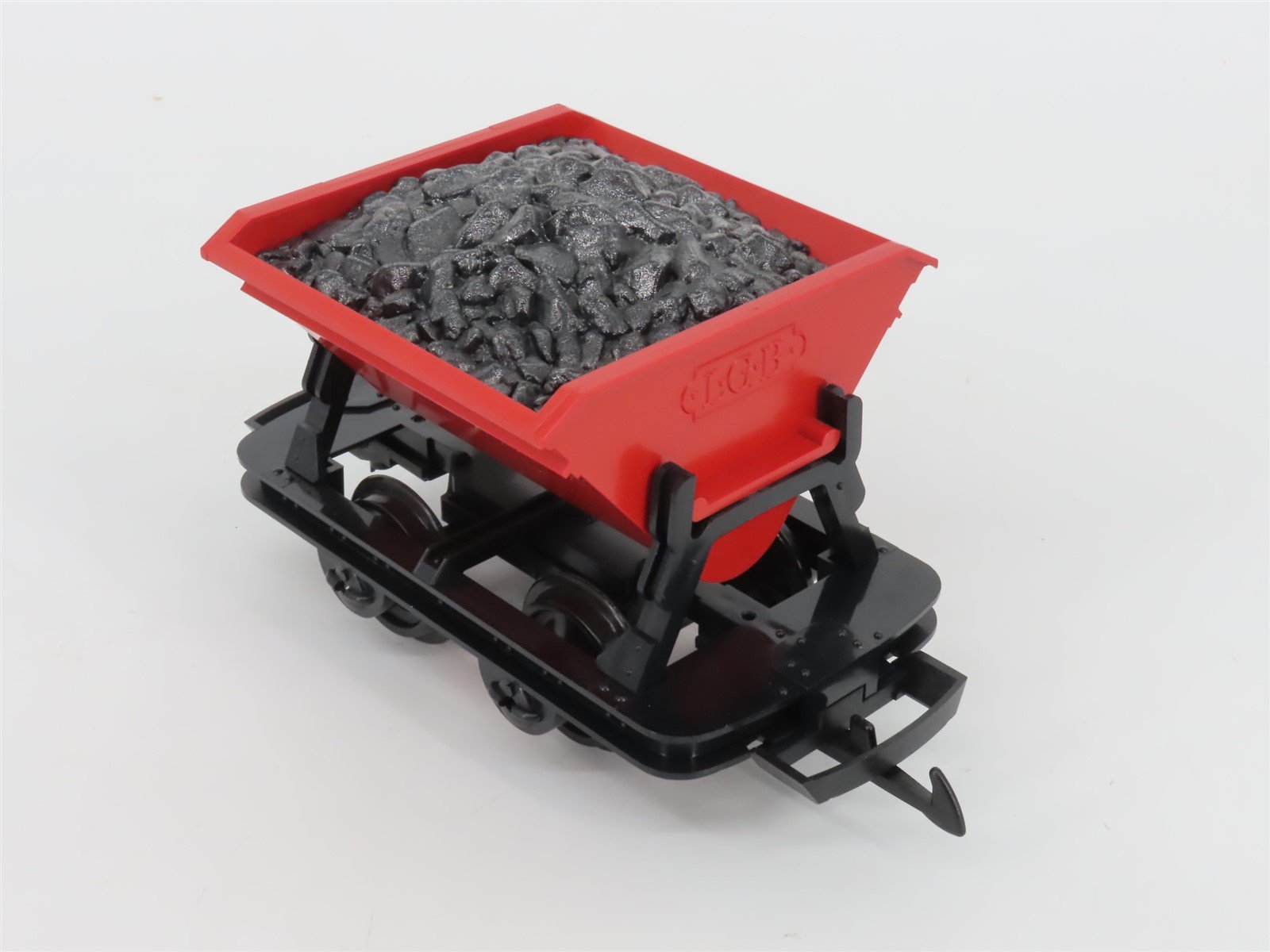 G Scale LGB 42430 Red Tipple Dump Car w/ Coal Load