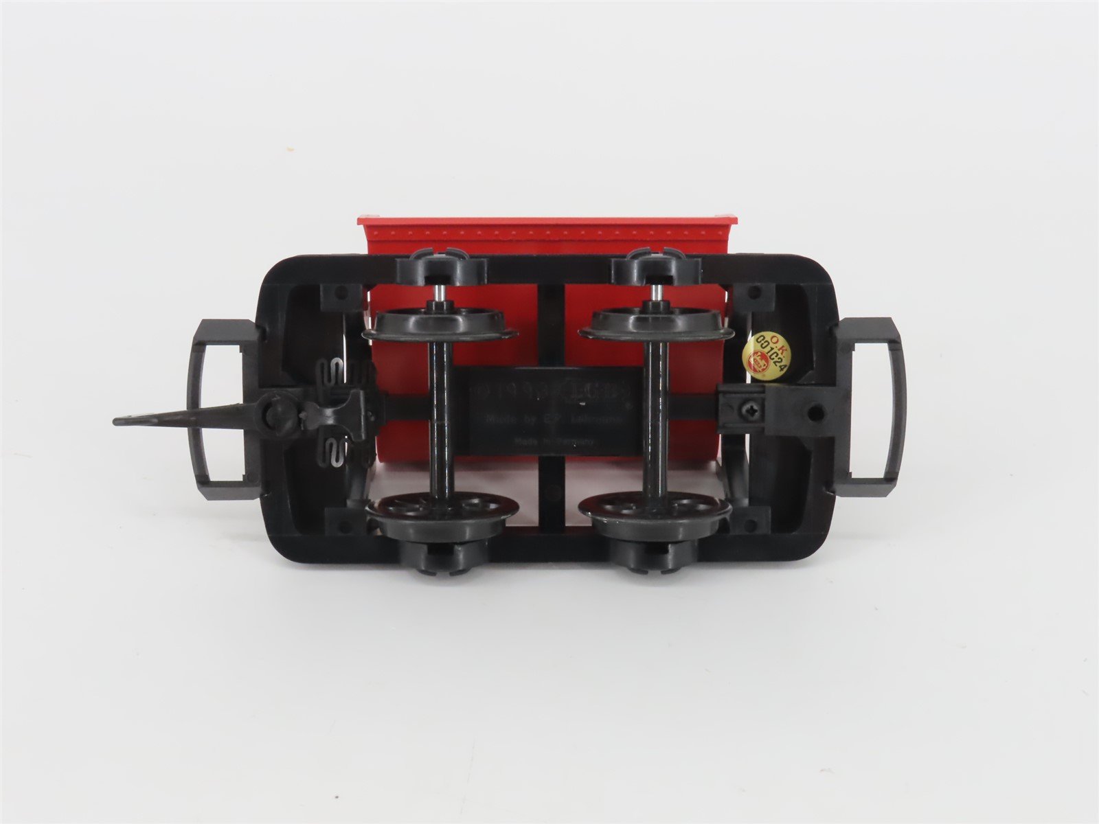 G Scale LGB 42430 Red Tipple Dump Car w/ Coal Load