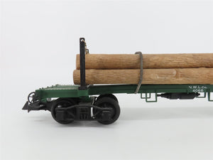 G Scale LGB 4066 NW&LCo Skeleton Log Car #4066 w/ Log Load