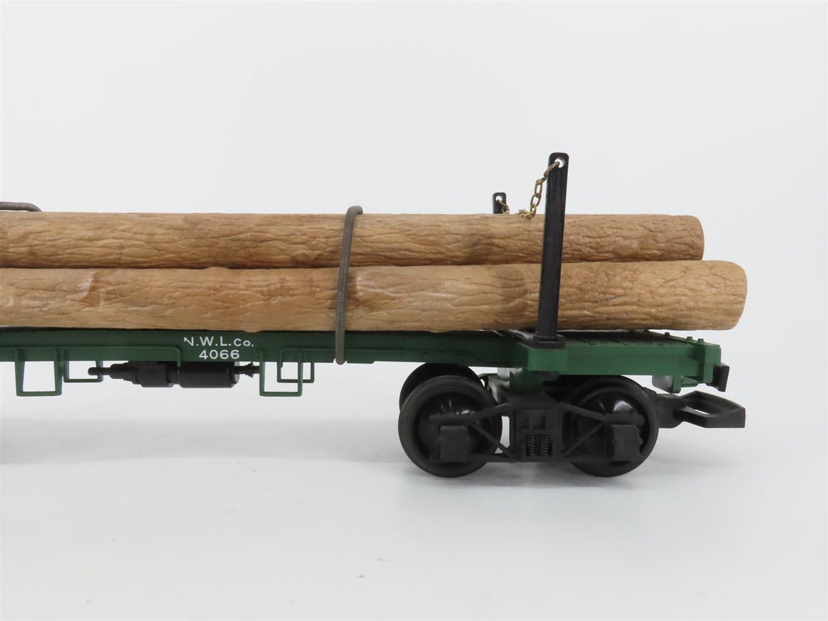 G Scale LGB 4066 NW&amp;LCo Skeleton Log Car #4066 w/ Log Load